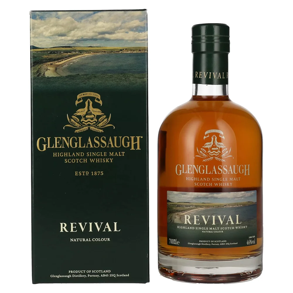 Scotch Whisky Glenglassaugh Revival Highland Single Malt + GB 0,7 l