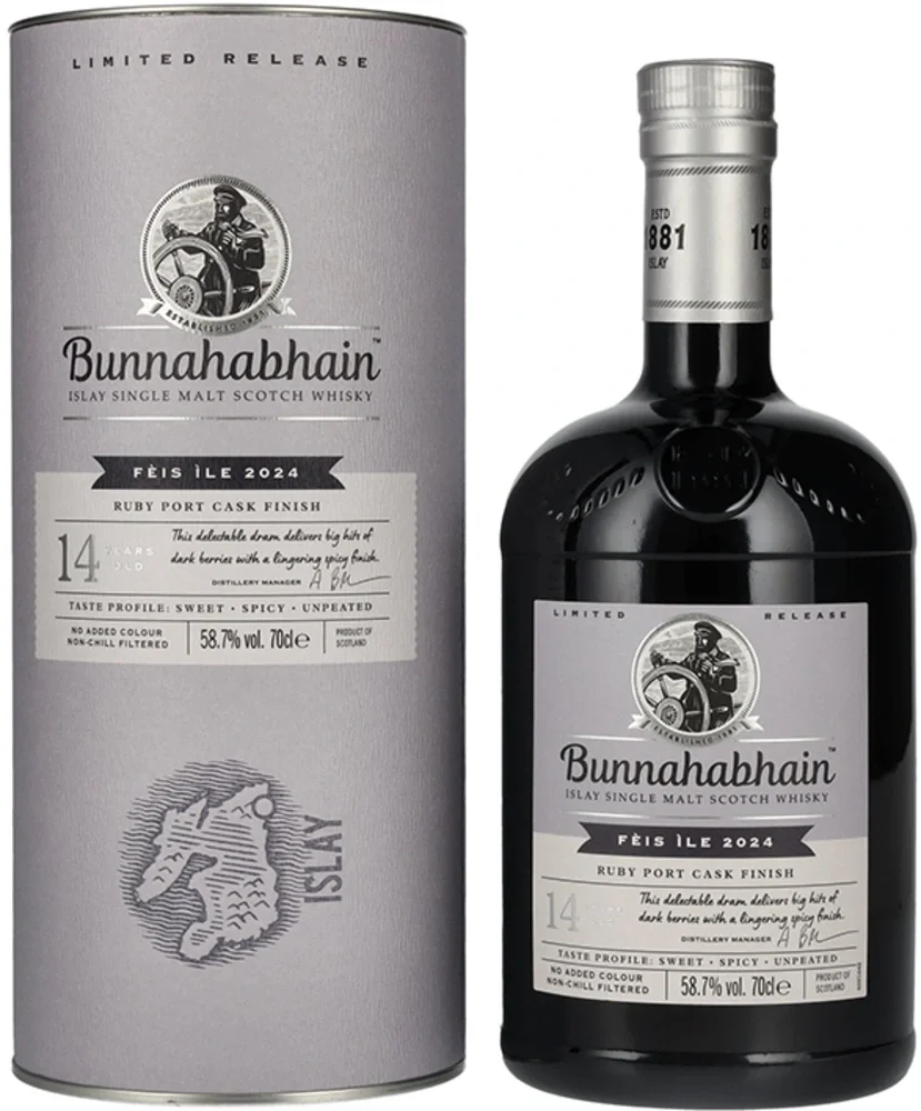 Škotski viski Bunnahabhain 14y RUBY PORT CASK Matured Limited Release GB 0,7 l