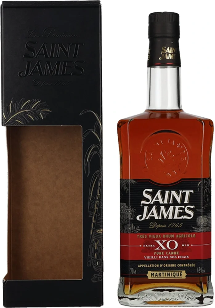 Rum XO Vieux Agricole Saint James + GB 0,7 l
