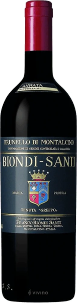 Vino Brunello di Montalcino 1974 Biondi Santi 0,75 l
