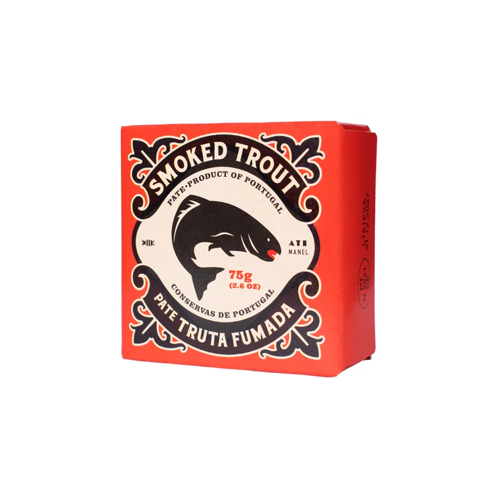 Canned Pâté from smoked trout ATI Manel 75 g