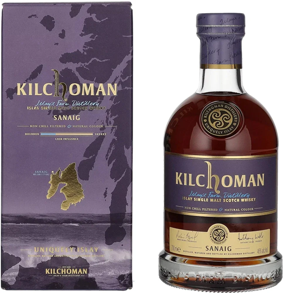 Škotski viski Kilchoman SANAIG Islay Single Malt + GB 0,7 l