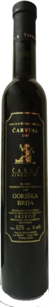 Vino Čarvina, slatko vino 2008 Čarga 0,375 l