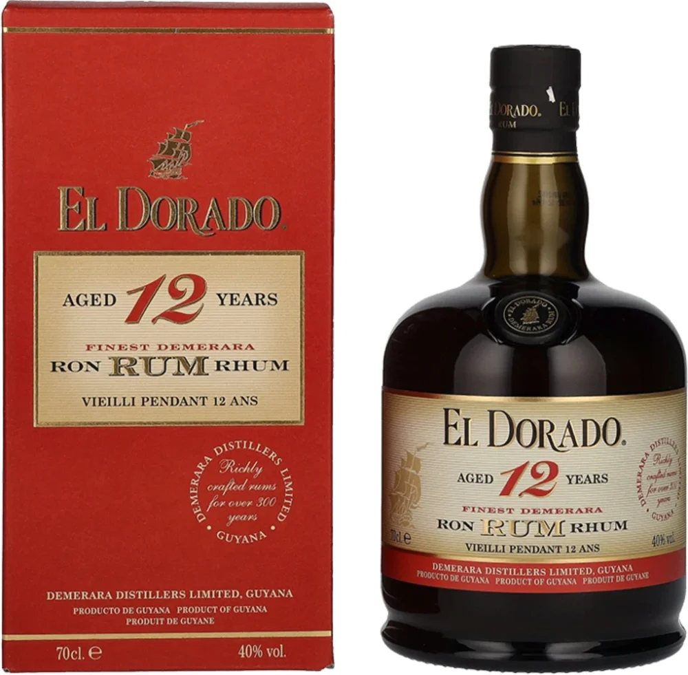 Rum 12 Years Old El Dorado + GB 0,7 l