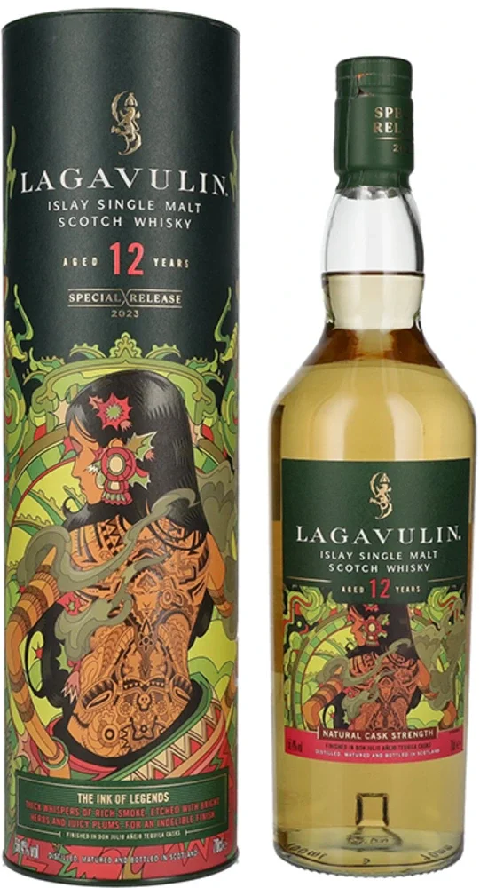 Škotski viski Lagavulin 12y THE INK OF LEGENDS Special Release 2023 + GB 0,7 l
