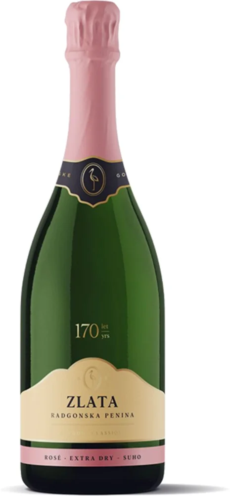 Pjenušavo vino Zlata Extra Dry Rose Radgonske gorice 0,75 l
