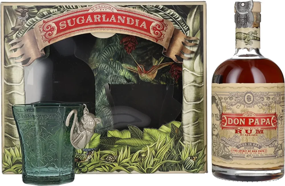Rum Small Batch 7 YO Don Papa + čaša + GB 0,7 l