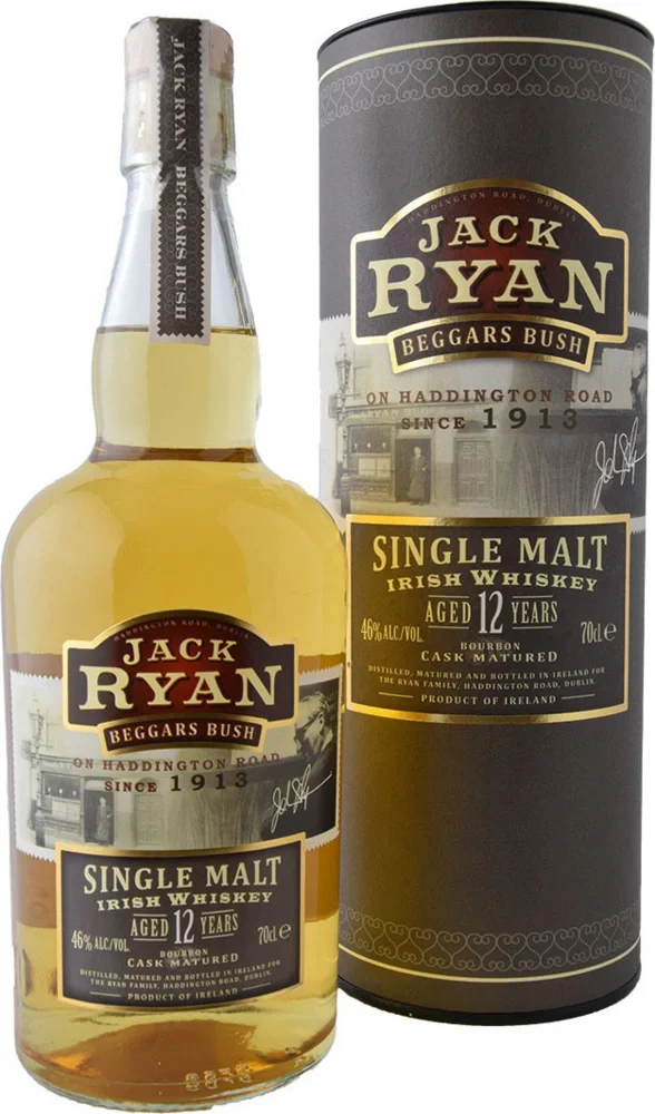Irish Whiskey Jack Ryan 12yo Single malt + GB 0,7 l
