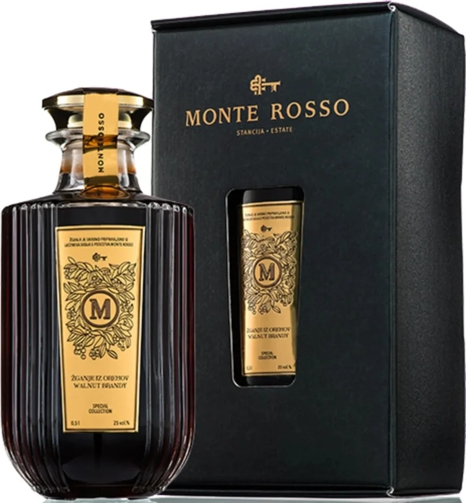Fruit brandy from walnuts Monterosso + GB 0,5 l