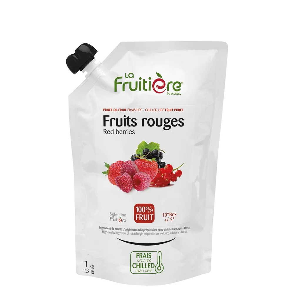 Fresh fruit puree Red fruit 100% La Fruitiere 1 kg