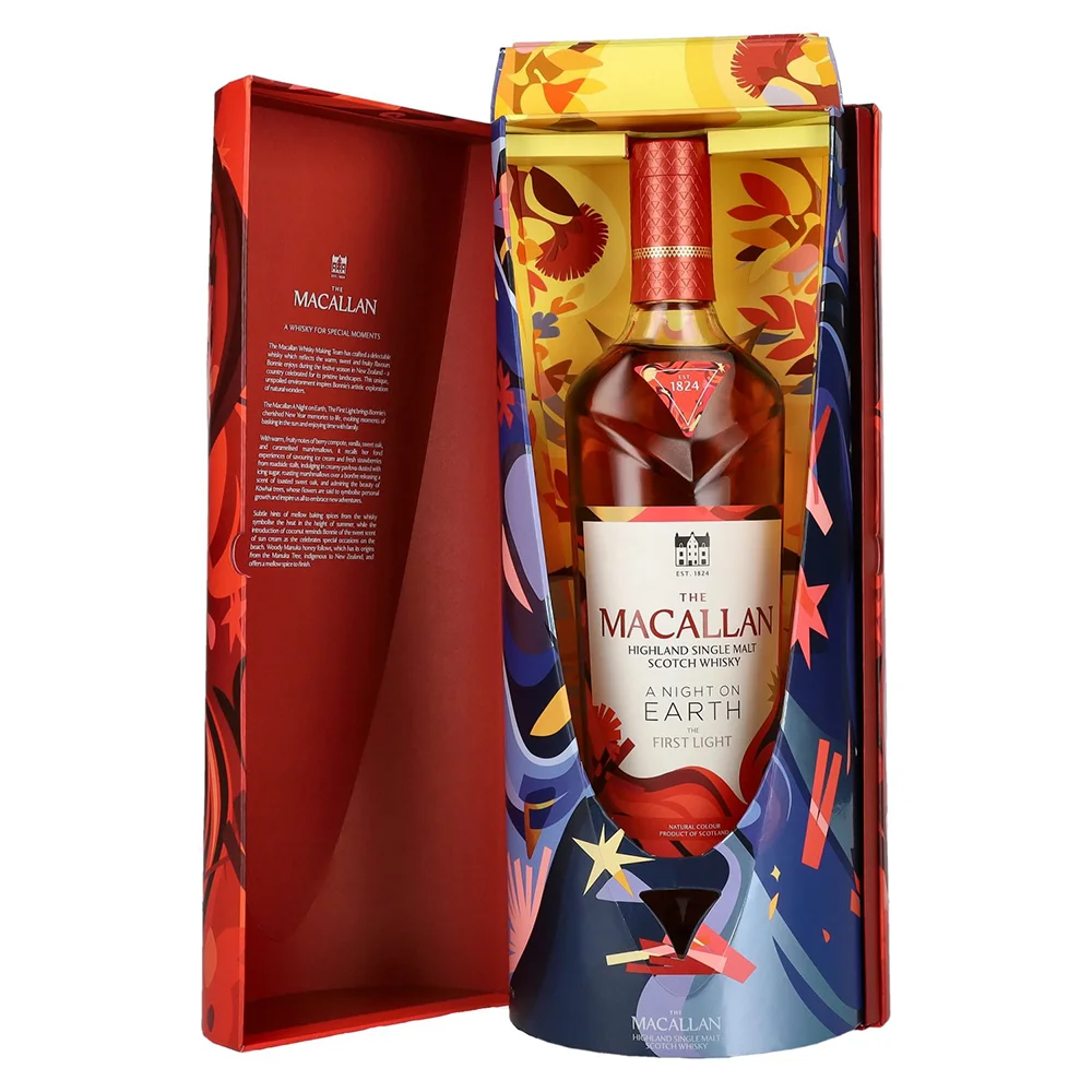 Scotch whisky Macallan A NIGHT ON EARTH THE FIRST LIGHT + GB 0,7 l
