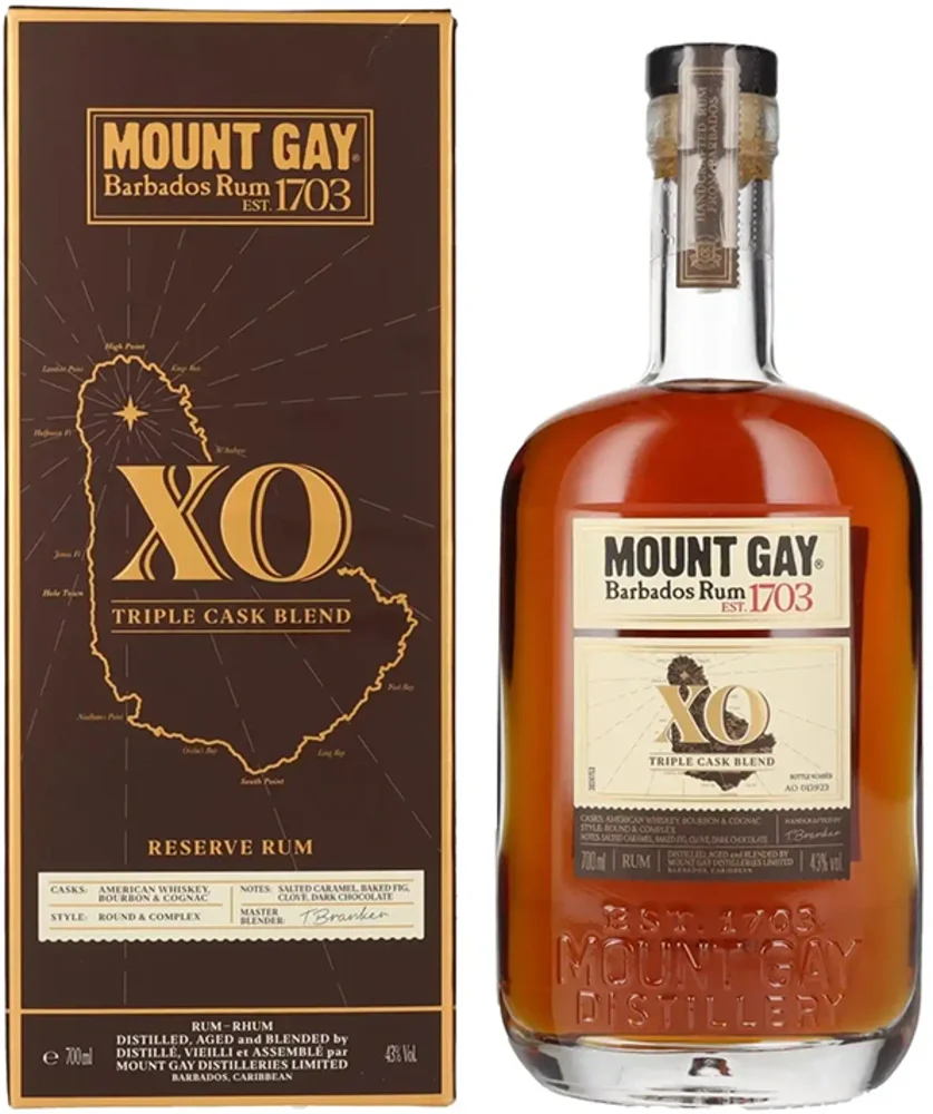 Rum Mount Gay XO Triple Cask Blend + GB 0,7 l
