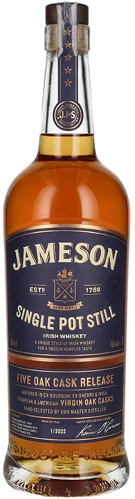 Irish Whiskey Jameson Single Pot Still 0,7 l