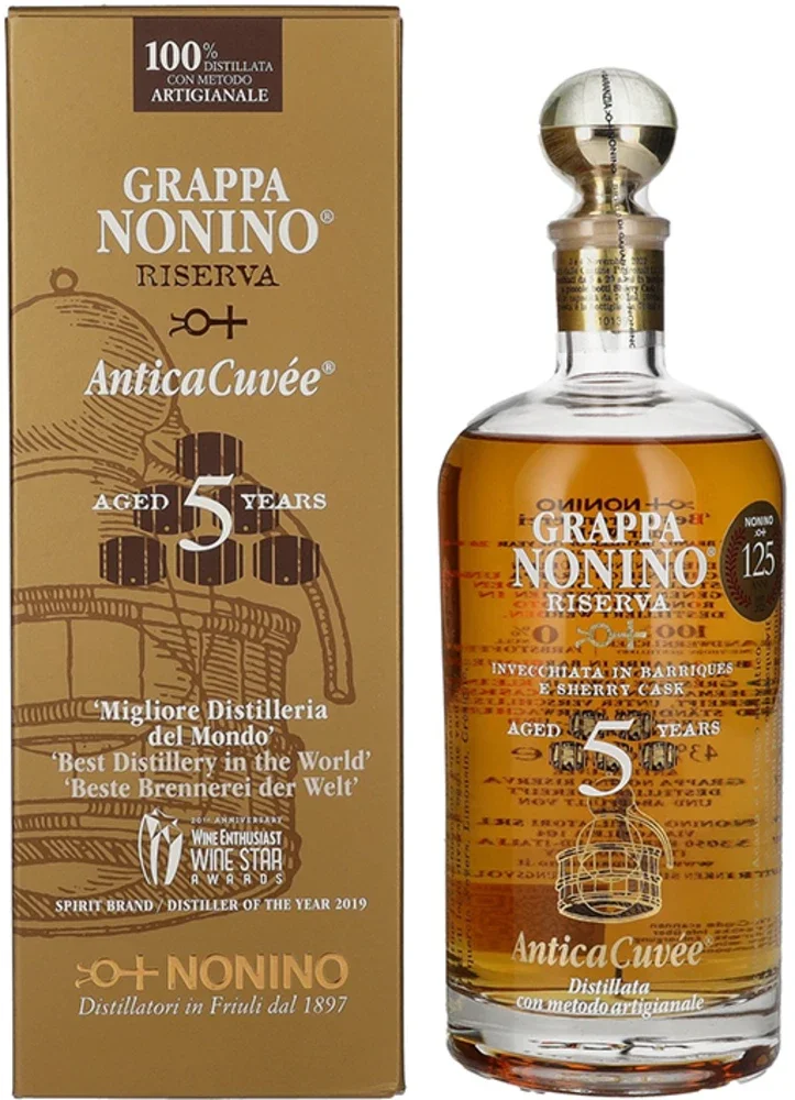 Grappa Riserva Antica 5 YO Nonino + GB 0,7 l