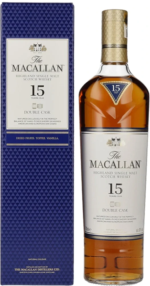 Scotch Whisky 15 Years DOUBLE CASK Macallan + GB 0,7 l