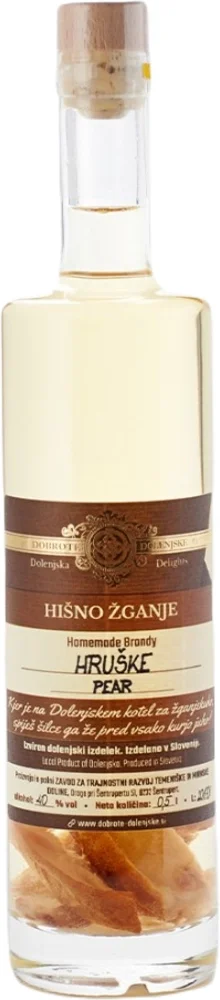 Homemade fruit brandy with dried pears 0,5l
