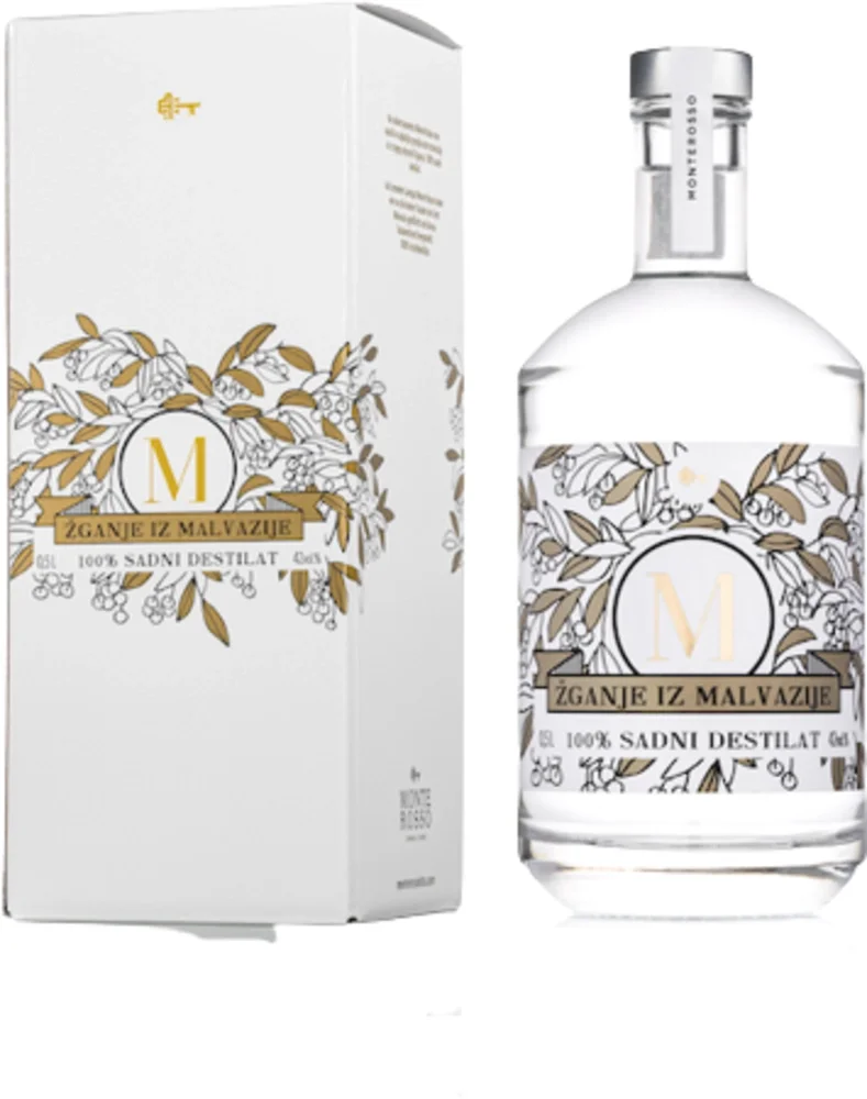 Fruit brandy from grapes malvazija Monterosso + GB 0,5 l