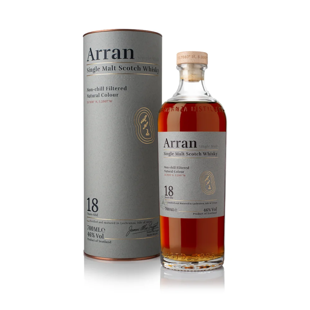 Škotski viski Arran Single Malt 18Y + GB 0,7 l