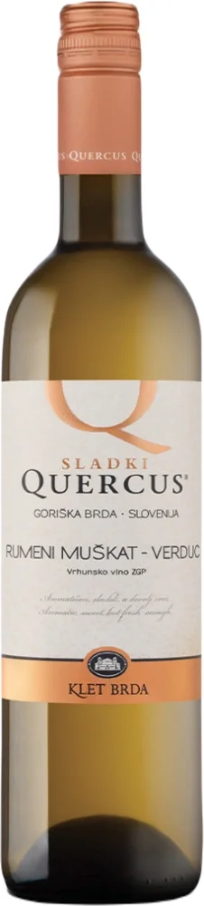 Vino Žuti muškat - Verduc Quercus Klet Brda 0,75 l