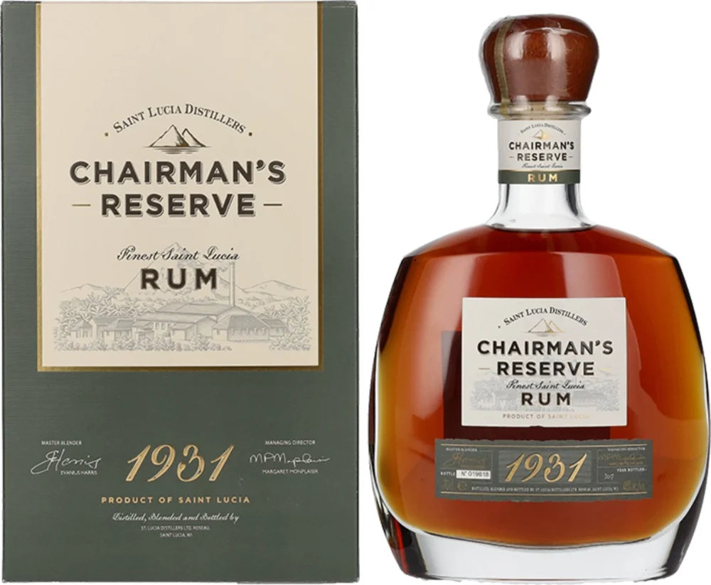 Rum 1931 Finest St. Lucia Chairman's Reserve + GB 0,7 l