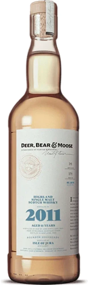 Scotch Whisky Deer, Bear & Moose Isle of Jura 2011 0,75 l