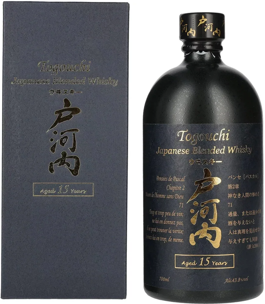 Japanese whisky Togouchi Japanese Blended 15 YO + GB 0,7 l