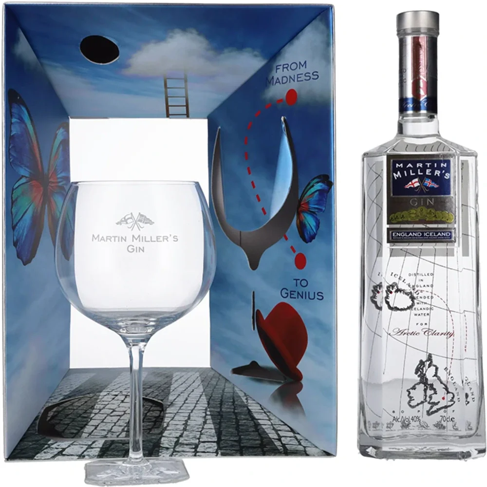 Gin Martin Miller's + glass + GB 0,7 l
