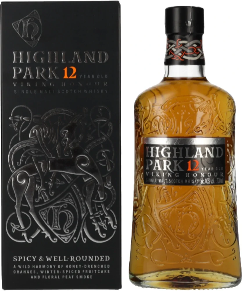 Scotch Whisky Highland Park 10 VIKING SCARS + GB 0,7 l