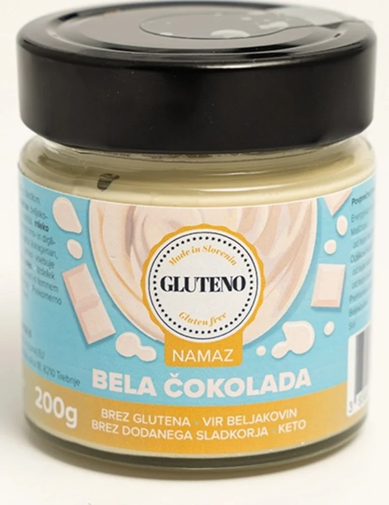 Keto namaz bela čokolada Gluteno 200g