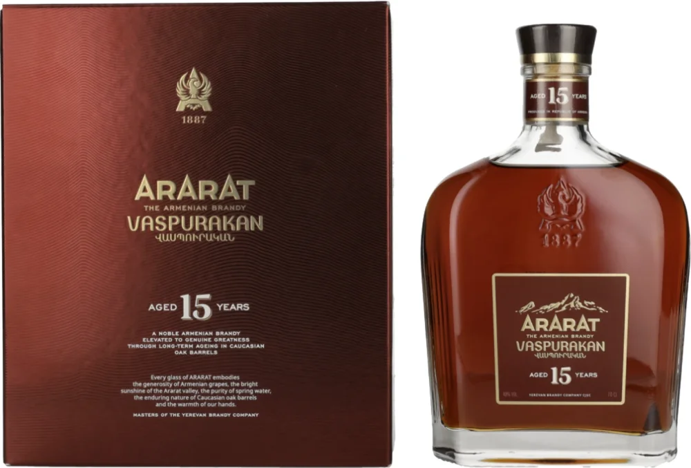 Vinjak Brandy Ararat 15 Y Vaspurakan + GB 0,7 l