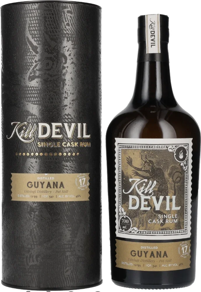 Rum Hunters Laing Kill Devil Guyana 17 Years Old Single Cask Rum 1999 + GB 0,7 l