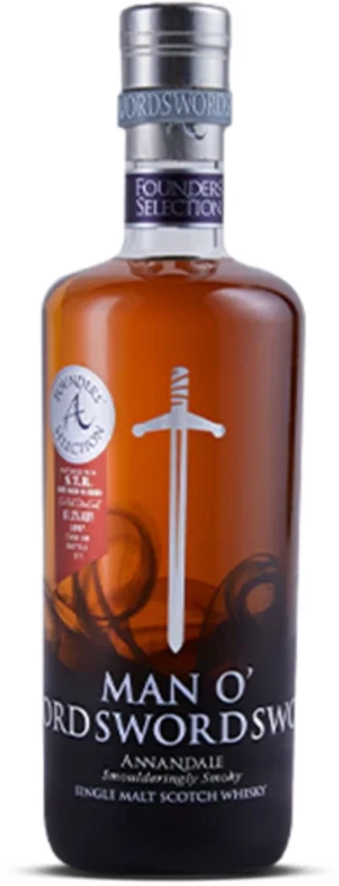 Škotski viski Man O'Words Founder's Selection STR Burgundy Red Wine Cask Single Malt PEATED 0,7 l