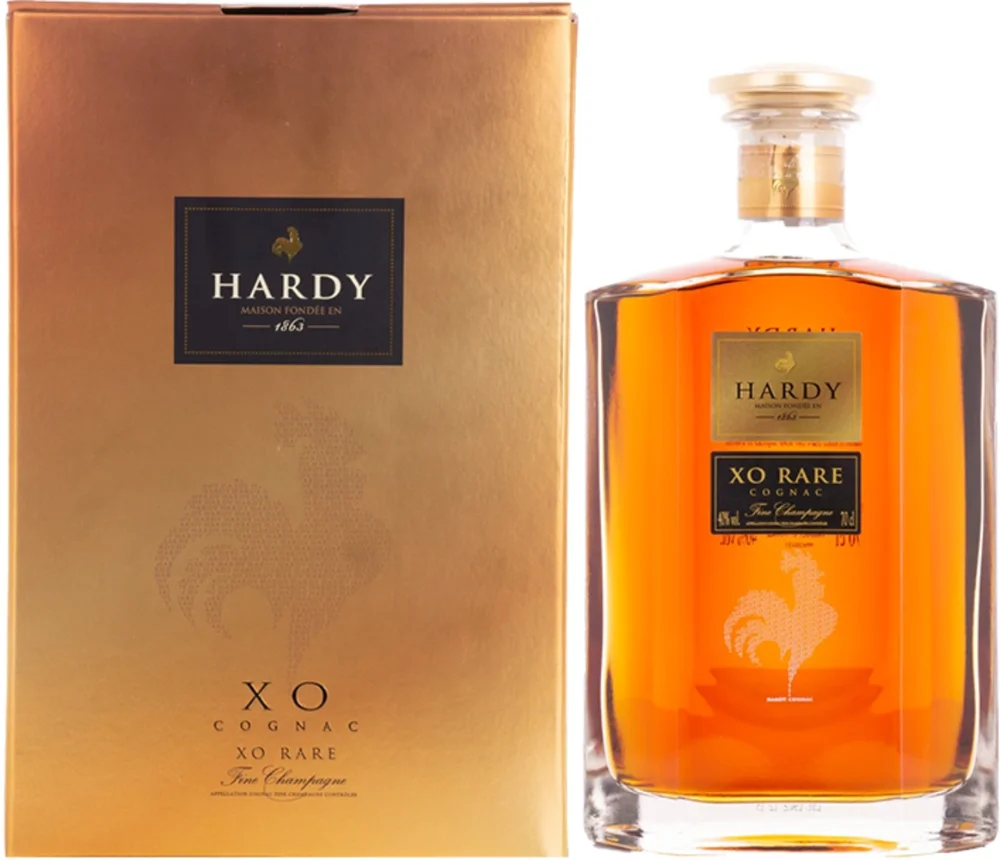 Cognac Hardy XO RARE + GB 0,7 l
