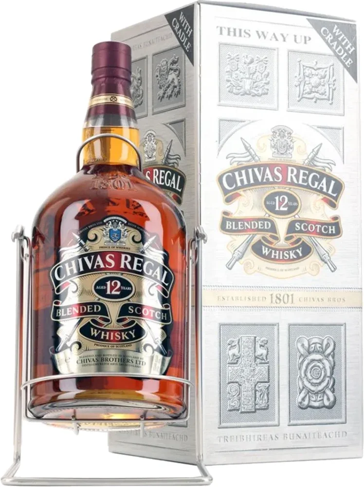 Scotch whisky Chivas Regal 12 years + stojalo 4,5 l