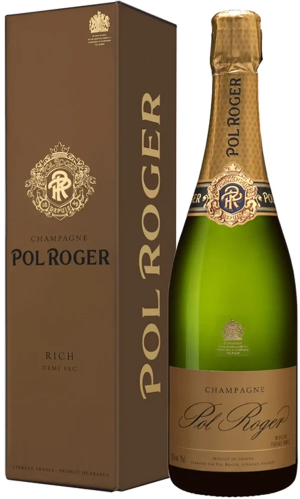 Champagne Demi-sec Rich Pol Roger + GB 0,75 l