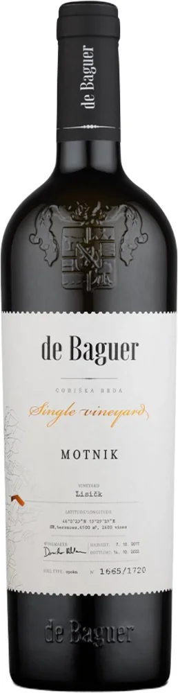 Wine Motnik Single Vineyard de Baguer 2017 Klet Brda 0,75 l