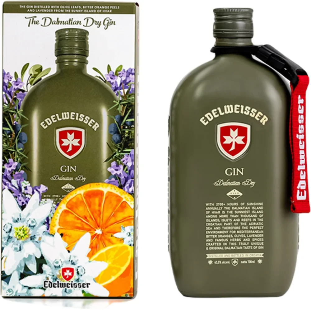Gin Edelweisser Dalmatian dry + GB 0,7 l