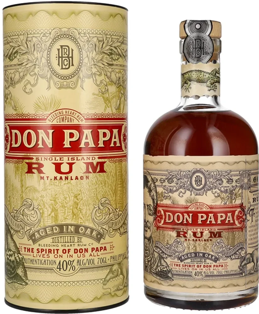 Rum Don Papa 7y Single Island + GB 0,7 l