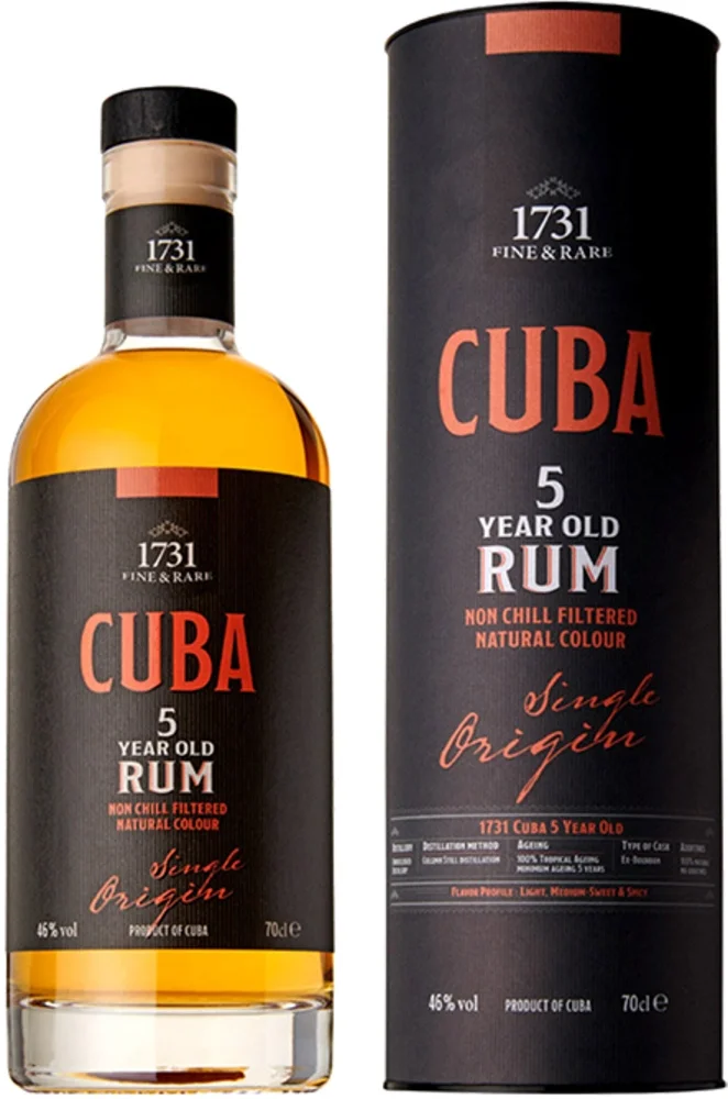 Rum Cuba 5 Years Old 1731 0,7 l