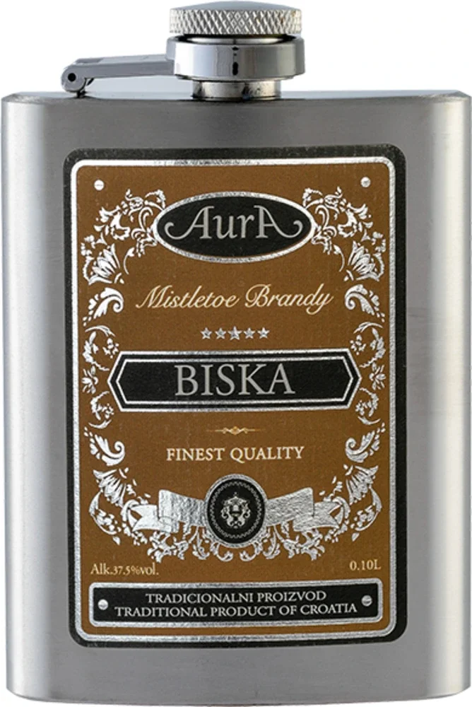 Fruit brandy Biska Aura + bottle GB 0,1 l