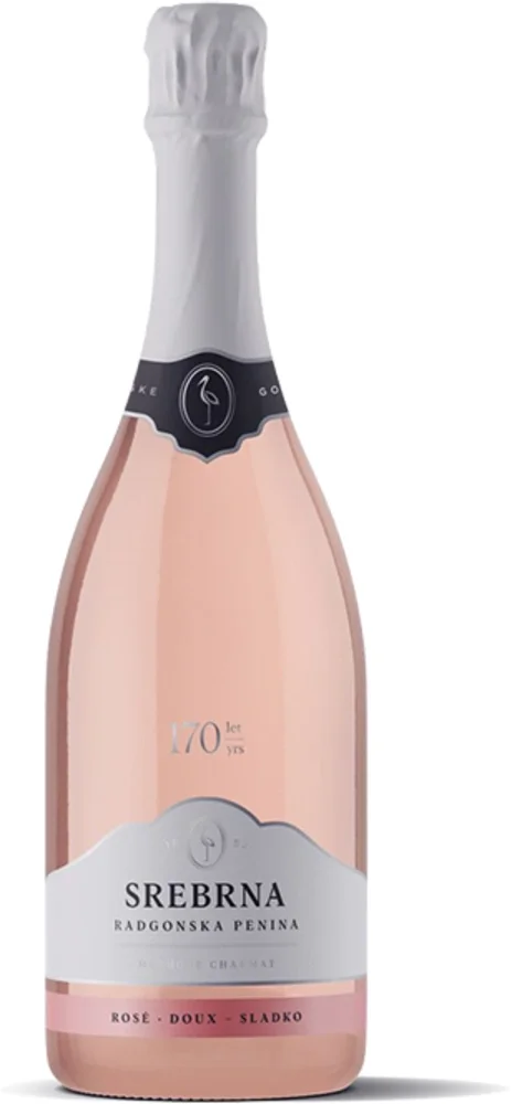 Sparkling wine Srebrna Rose Sweet Radgonske gorice 0,75 l