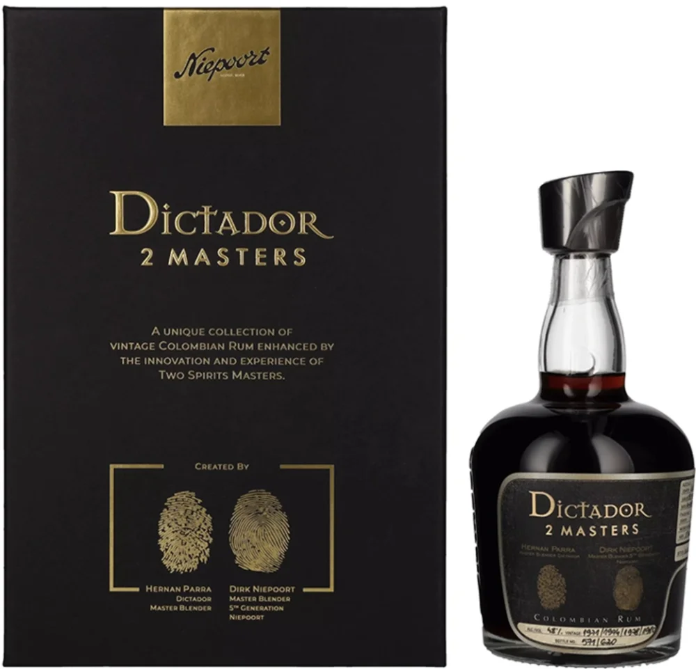 Rum Dictador 2 MASTERS 1971/1974/1978/1980 Niepoort Port Pipe Finish 2021 + GB 0,7 l