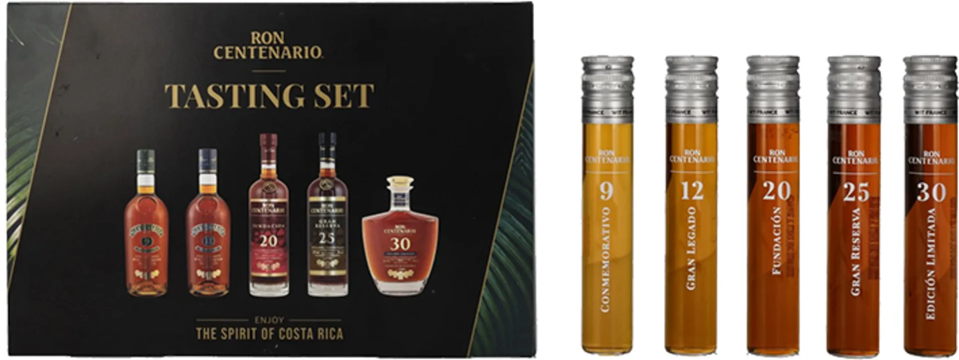 Rum Ron Centenario Set The Collection 9-12-10-25-30 + GB 5x0,05 l