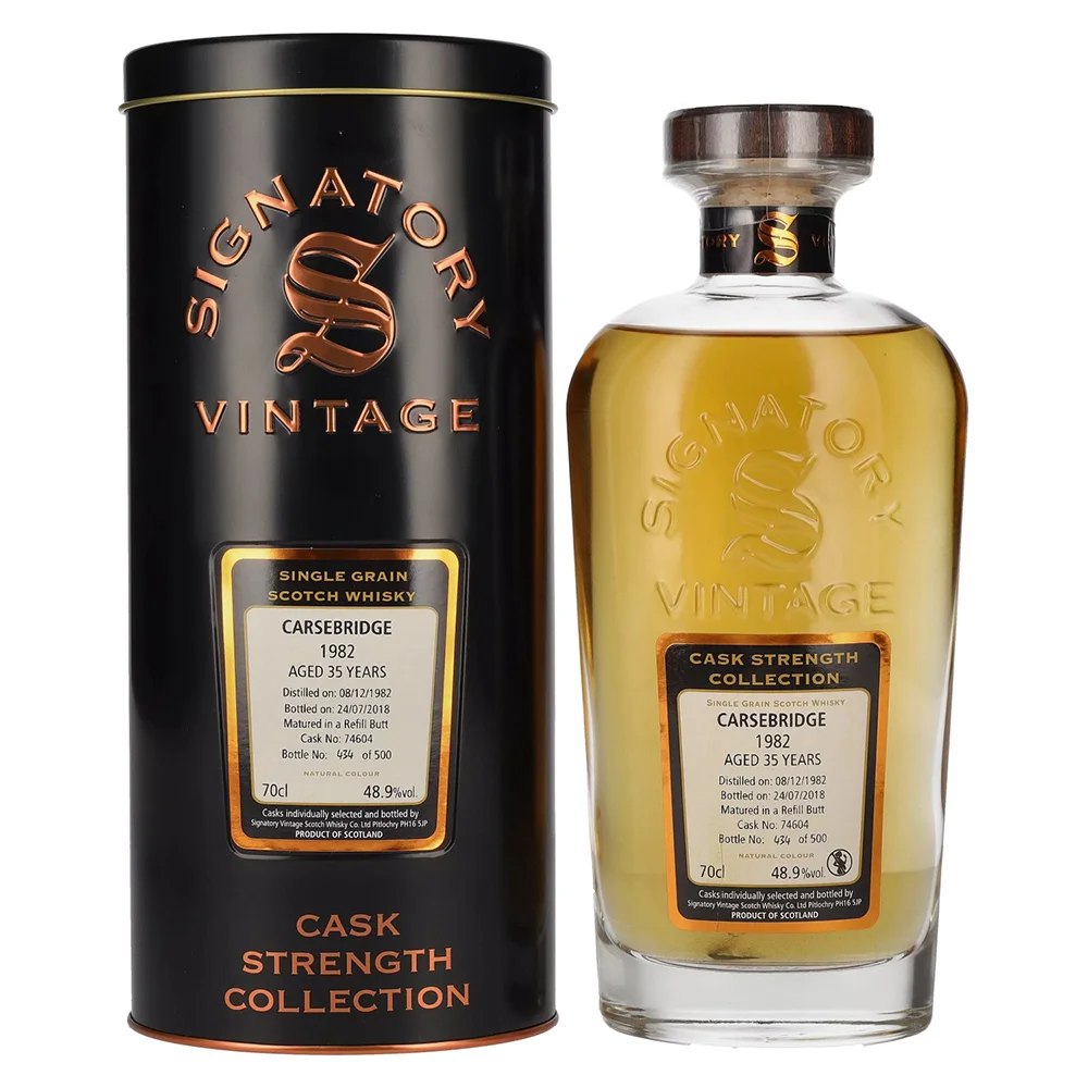 Scotch Whisky Signatory Vintage 1982 Single Grain + GB 0,7 l