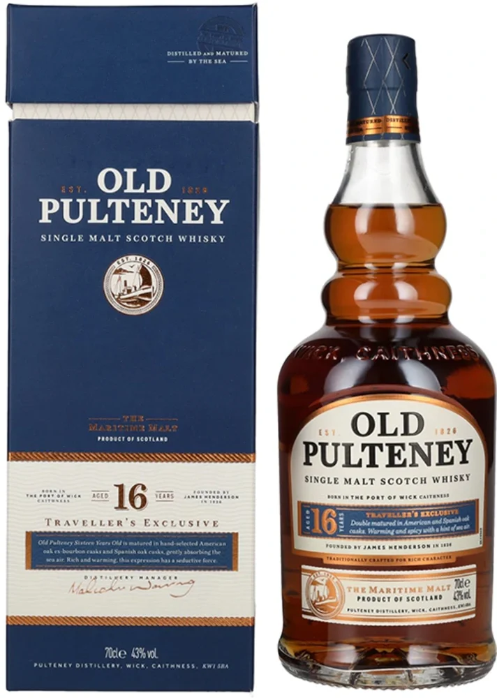 Škotski viski Old Pulteney 16y Single malt + GB 0,7 l