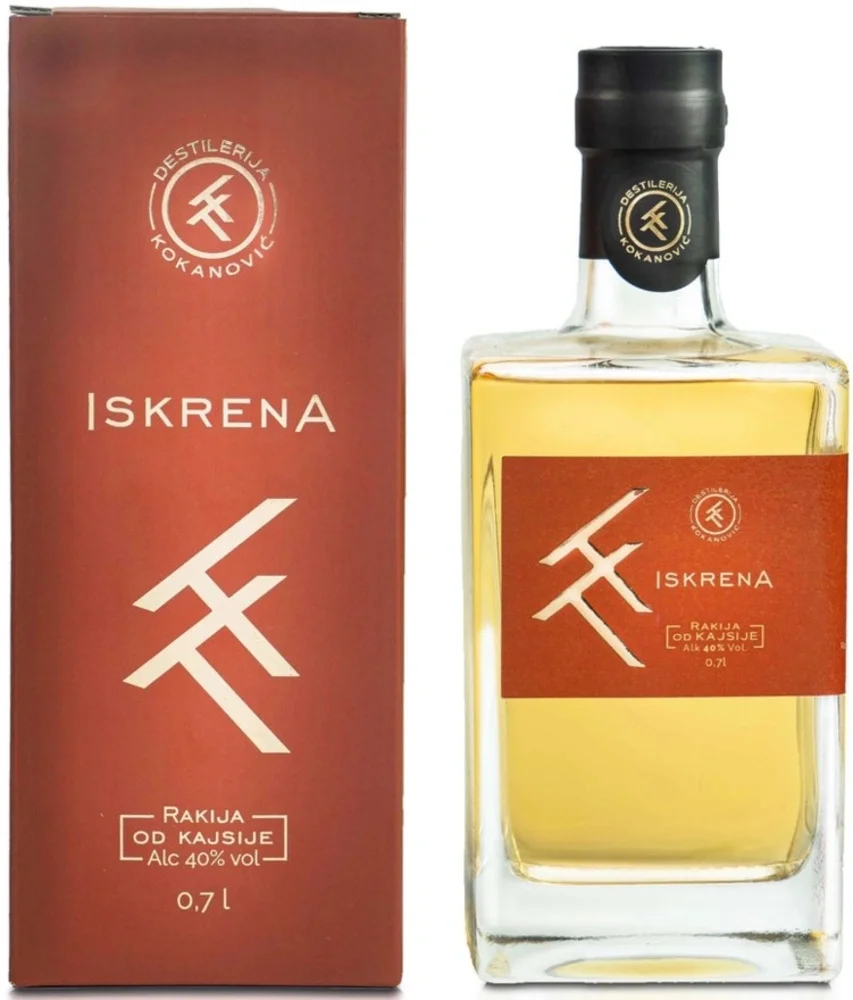 Voćna rakija Rakija od Kajsije ISKRENA + GB 0,7 l