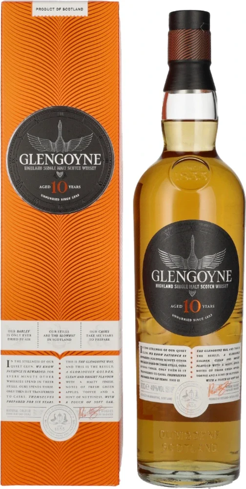 Scotch Whisky Glengoyne 10 Y.O. + Gb 0,7 l
