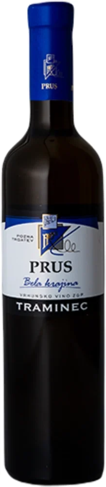 Vino Traminec - pozna trgatev 2021 Prus 0,5 l