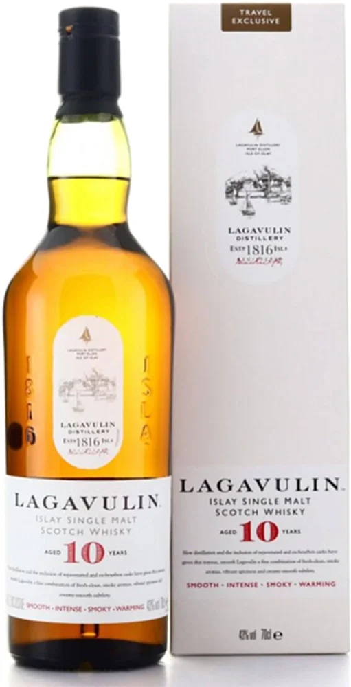 Škotski viski Lagavulin Single Malt Whisky 10yo + GB 0,7 l