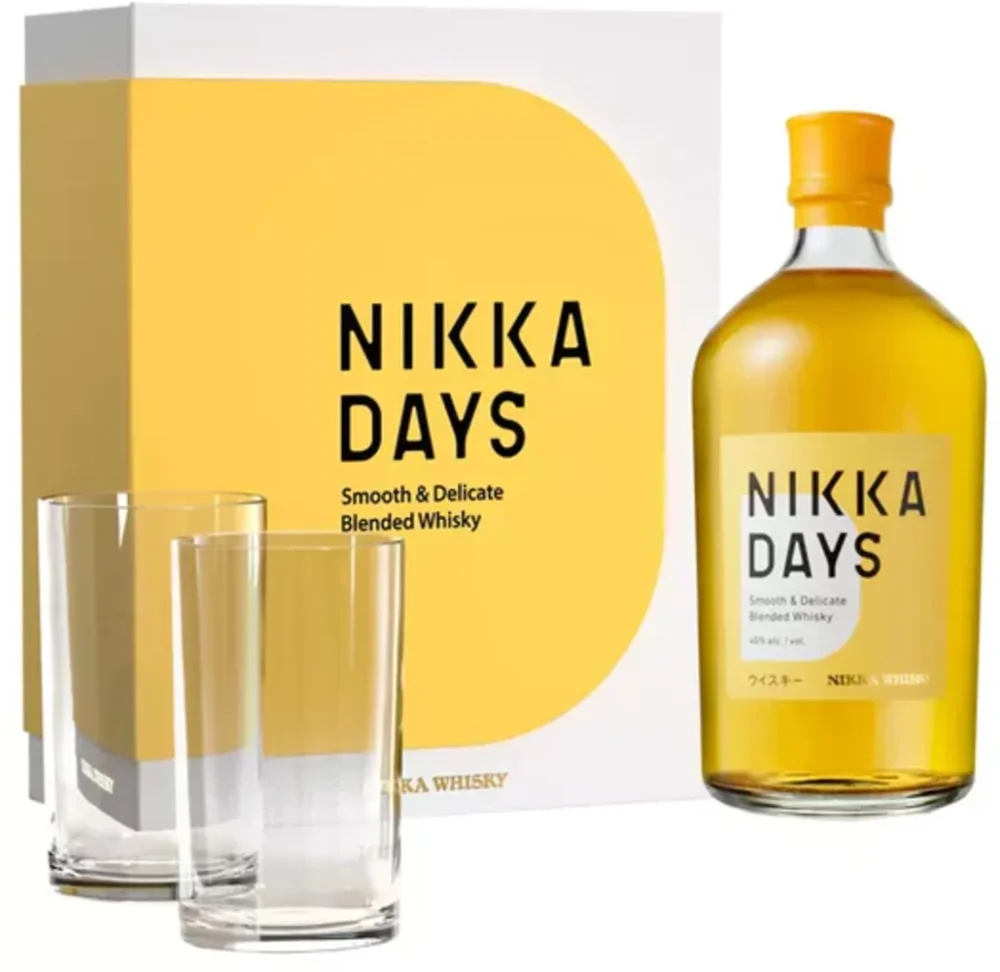 Japanski viski Nikka Days + 2 čaše GB 0,7 l